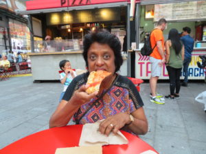 Pizza at Times Square