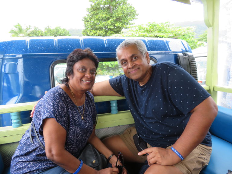 Ride on Converted Van at La Digue Island