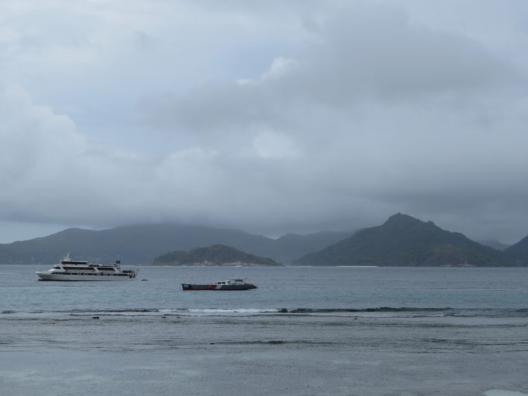 View of Sea from La Digue Seychelles