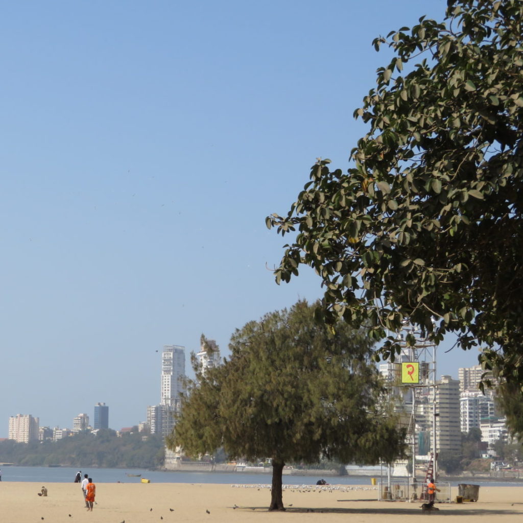 View of the Chowpatty Beach in Our Mumbai India Travel Blog