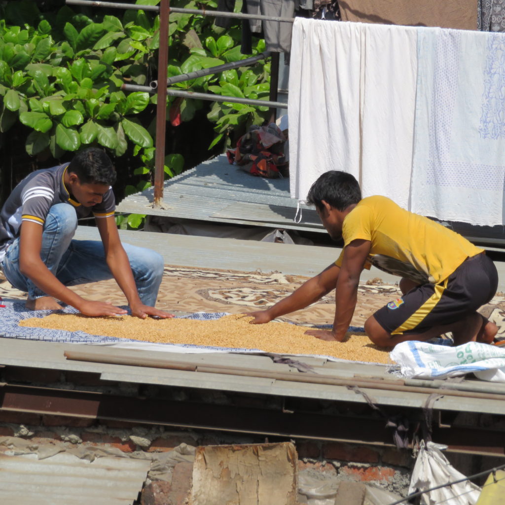 Men at Work at the Dhobi Ghat Mumbai India