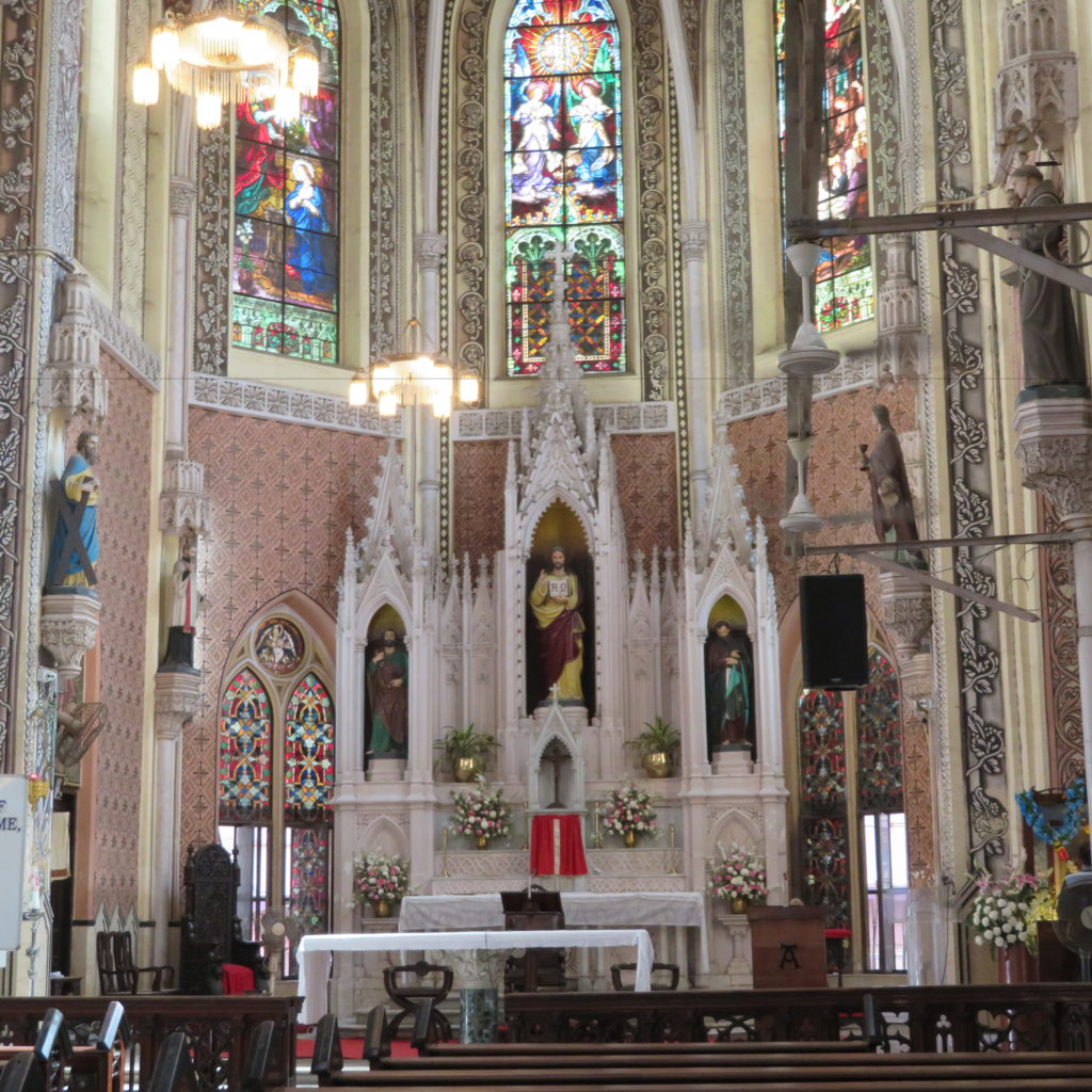 The Alter of the Cathedral Of The Holy Name Mumbai India