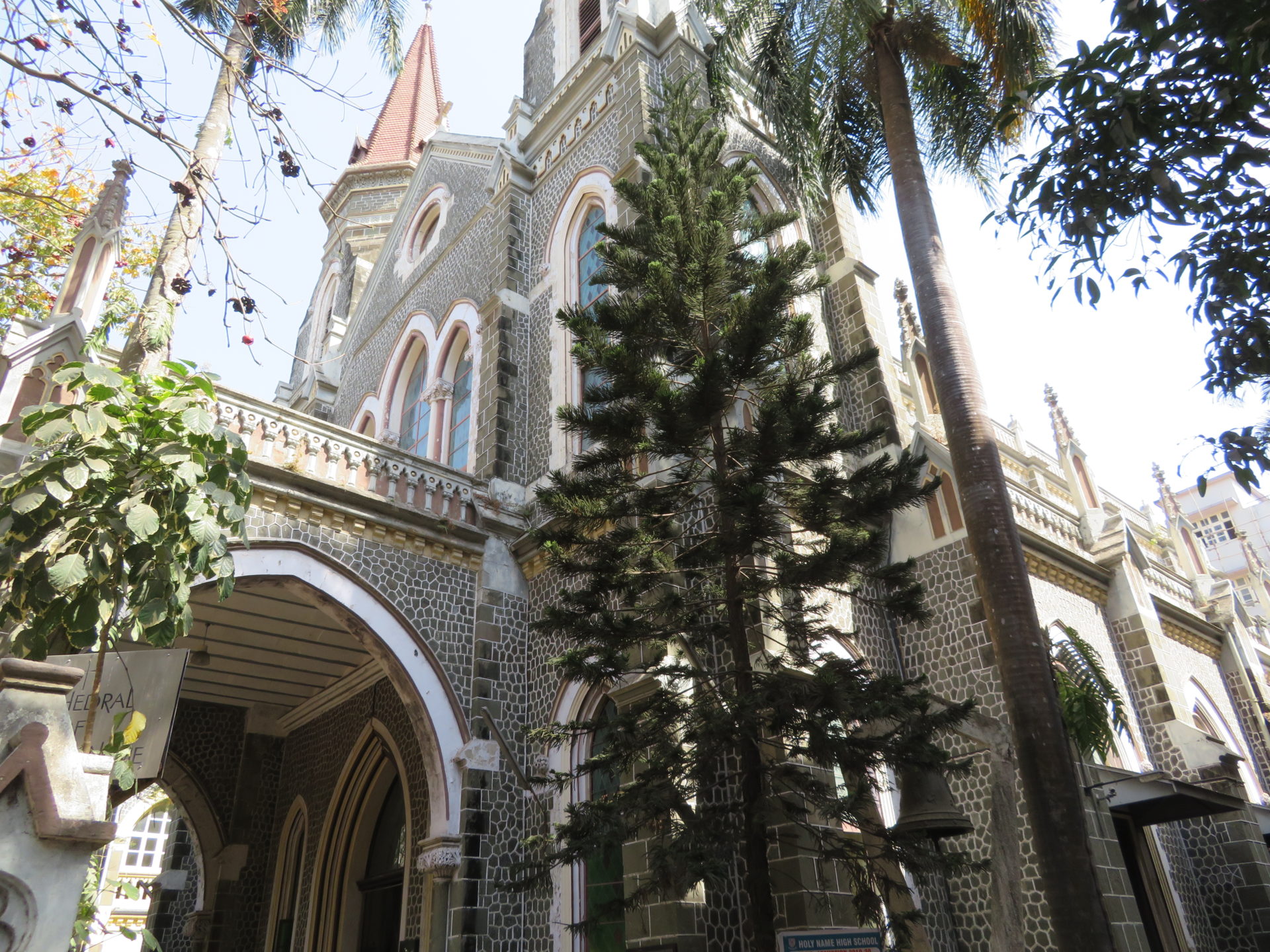 Outside the Cathedral Of The Holy Name Mumbai India