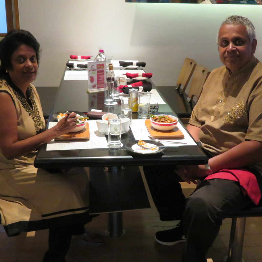 Enjoying Food at the All Stir Fry Restaurant Mumbai in Our India Travel Blog