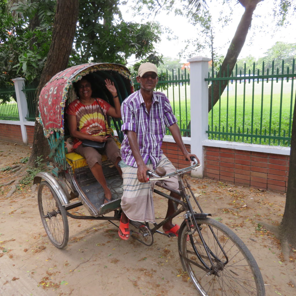 Enjoying Rickshaw Ride In Dhaka Bangladesh