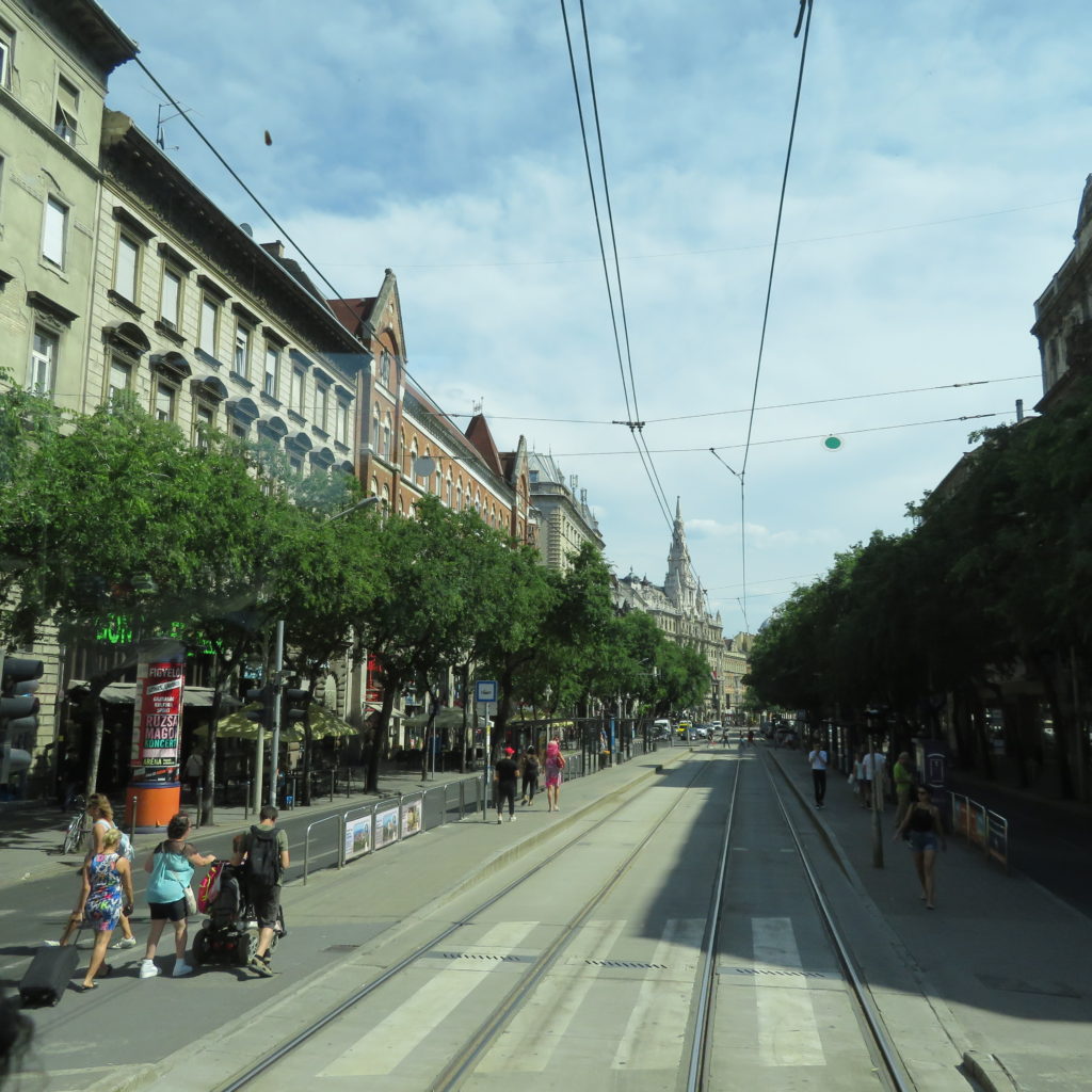 Famous Andrássy Avenue at Budapest