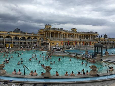 Famous Szechenyi Spa Budapest Hungary