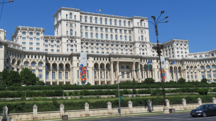 Magnificent Palace of Parliament in Bucharest