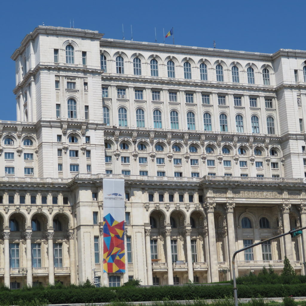 Magnificent Palace of Parliament in Bucharest