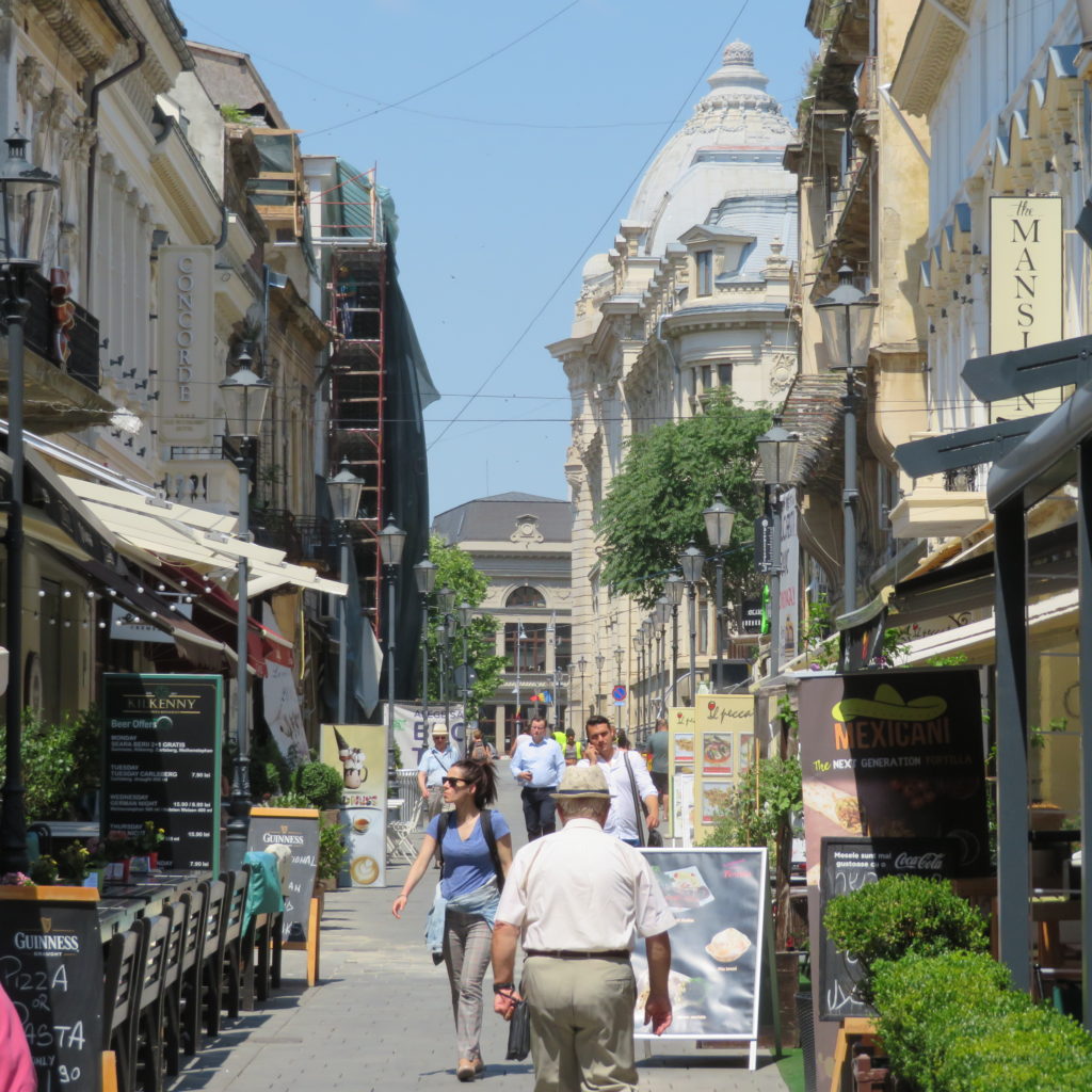 Beautiful Old Town of Bucharest Romania