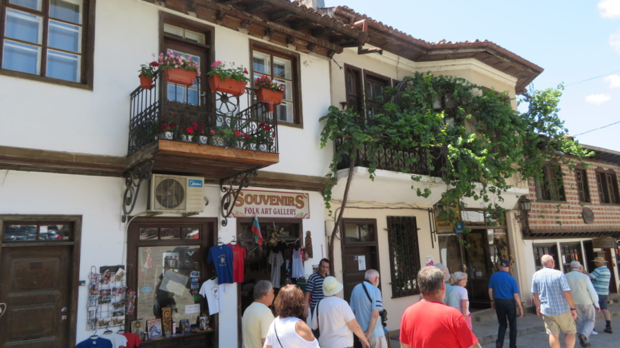 Pedestrian Only Street in Arbanssi Bulgaria