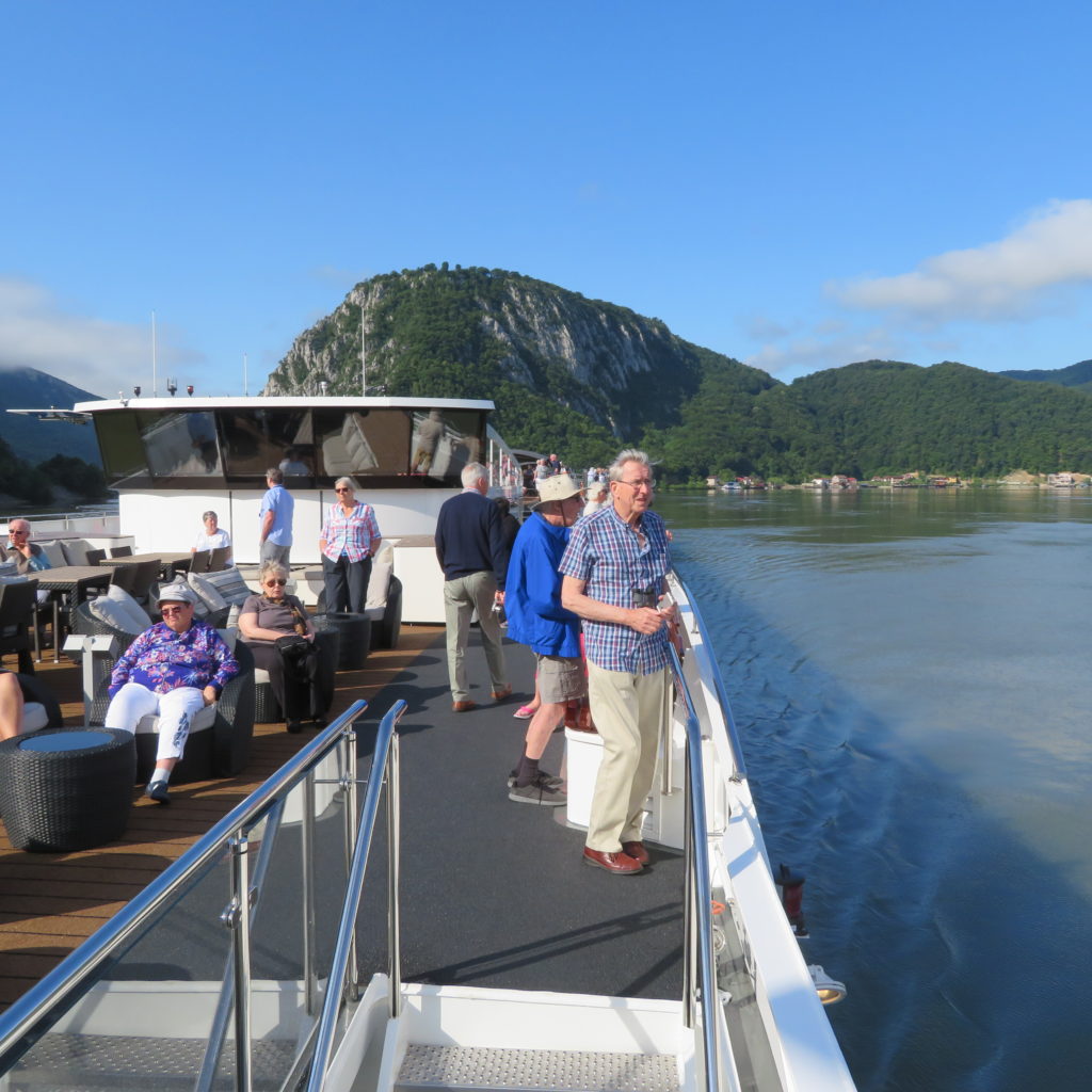 Observing the Beautiful Iron Gate Gorge from Ship