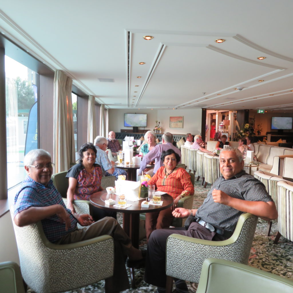 Relaxing on the MS William Wordsworth in Serbia