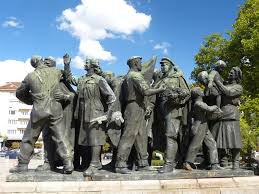 Soviet Era Monuments at Knyazheska Garden in Sofia Bulgaria