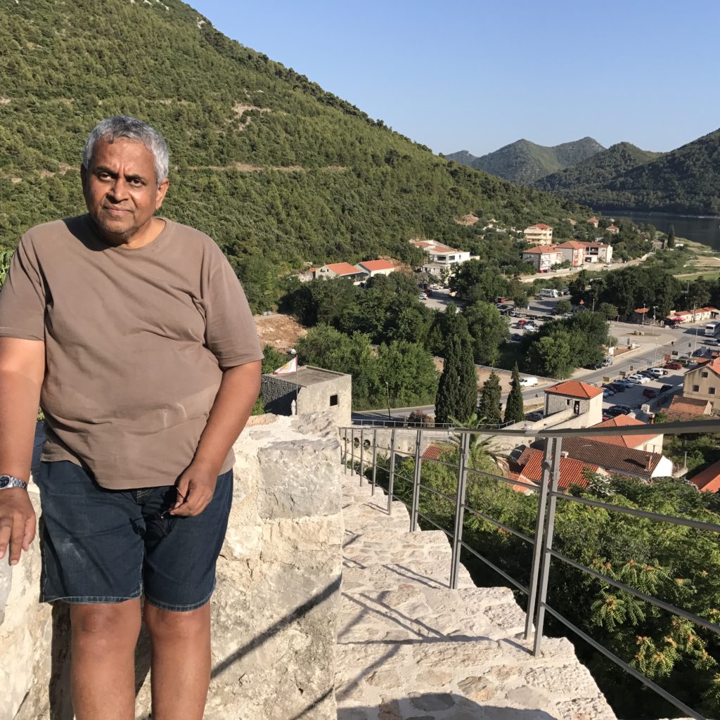 Posing on Medieval Walls at Ston Croatia