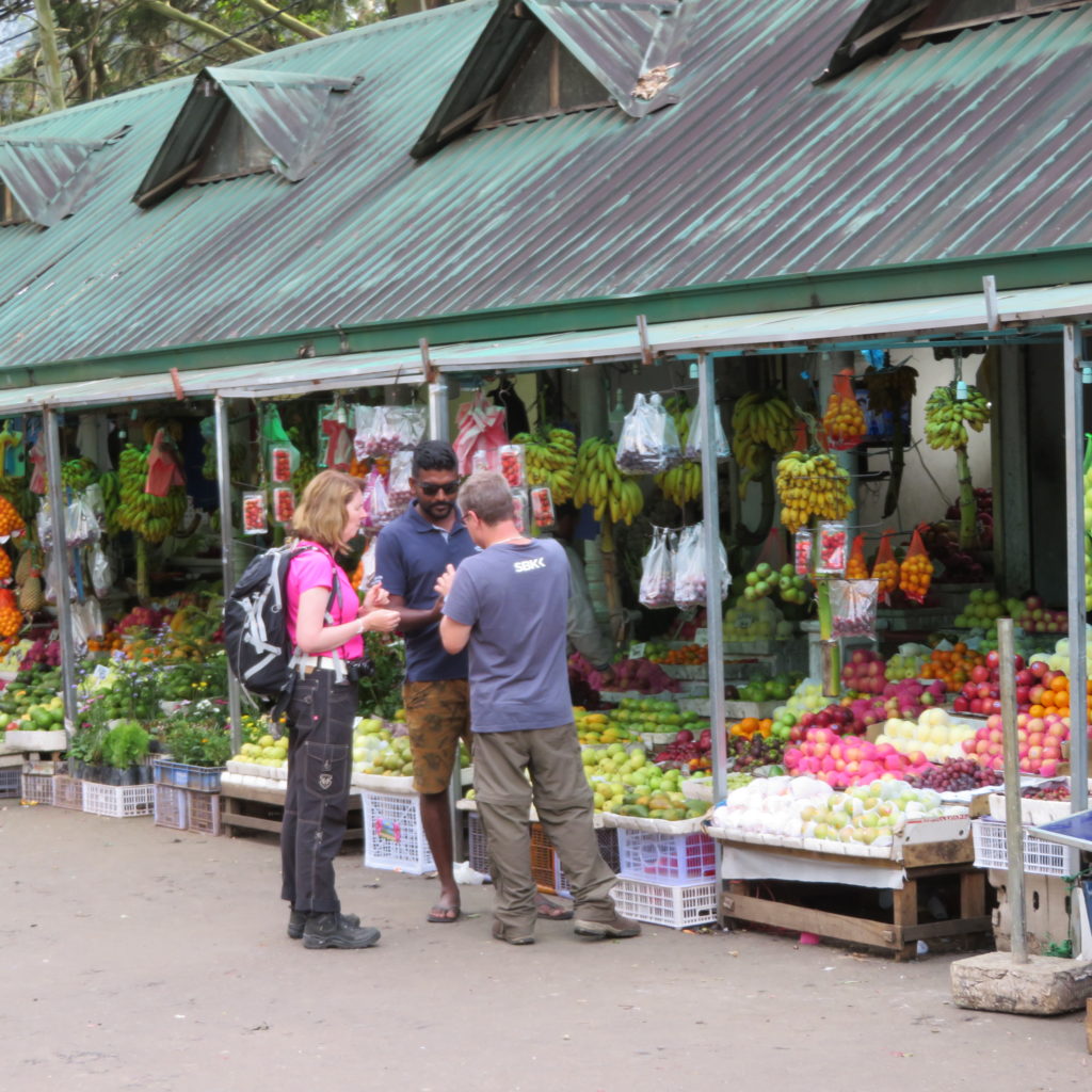 Busy Market in Nuwara Eliya Sri Lanka