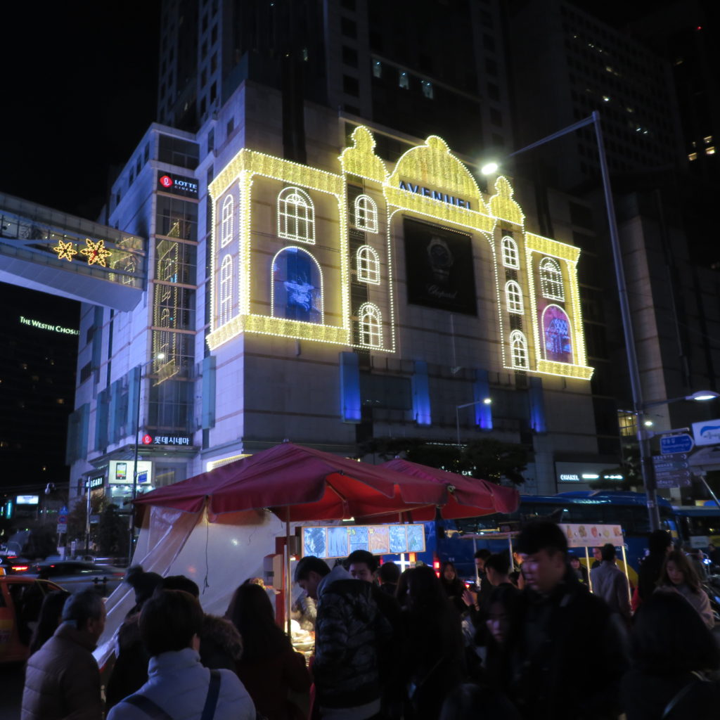 Seoul South Korea Lit Up at Night Time