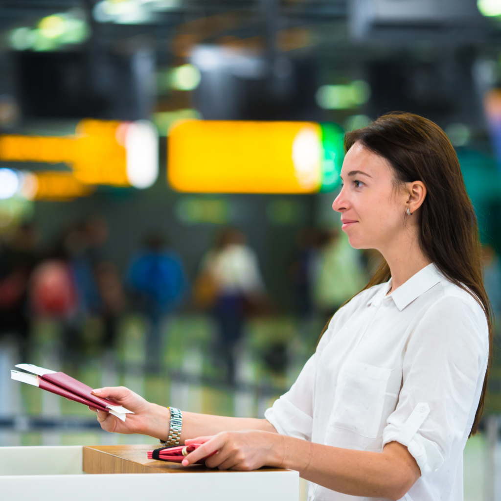 At Immigration Counter when Traveling