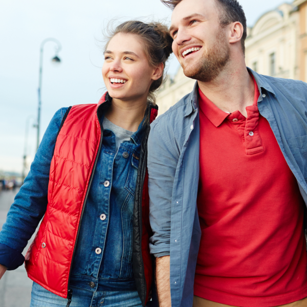 Couple Enjoying Sights on Trip