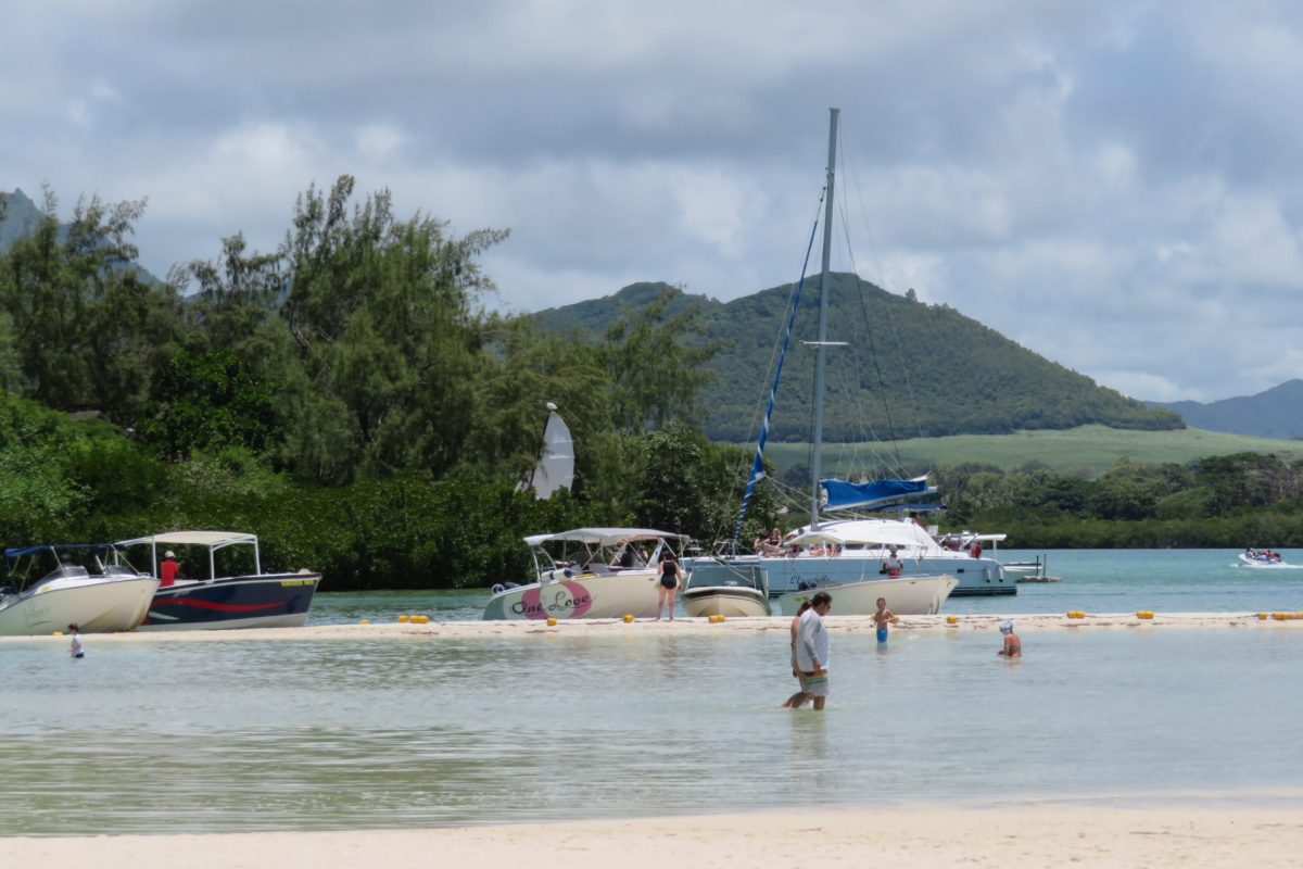 Beautiful Beach at the Ile Aux Cerfs Island Mauritius