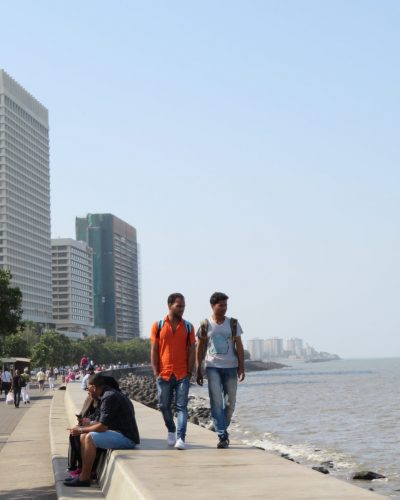 Busy Marine Drive Mumbai India