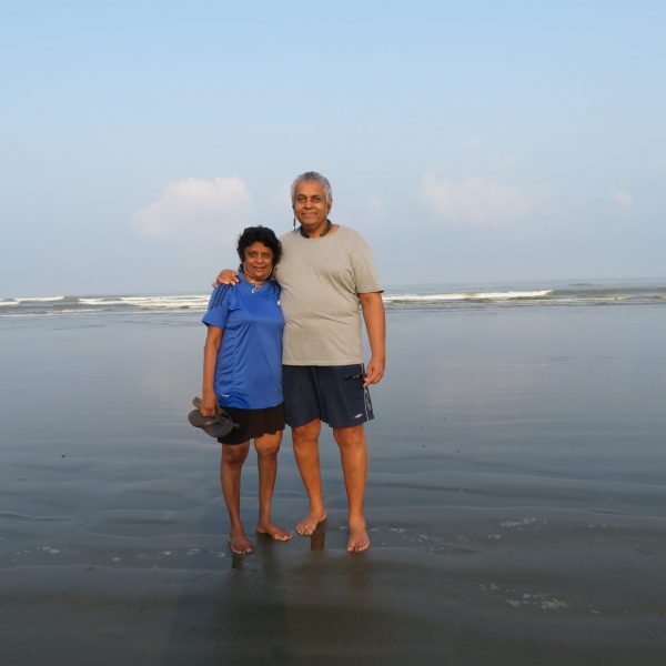 Enjoying Morning Stroll On Cox's Bazar Beach