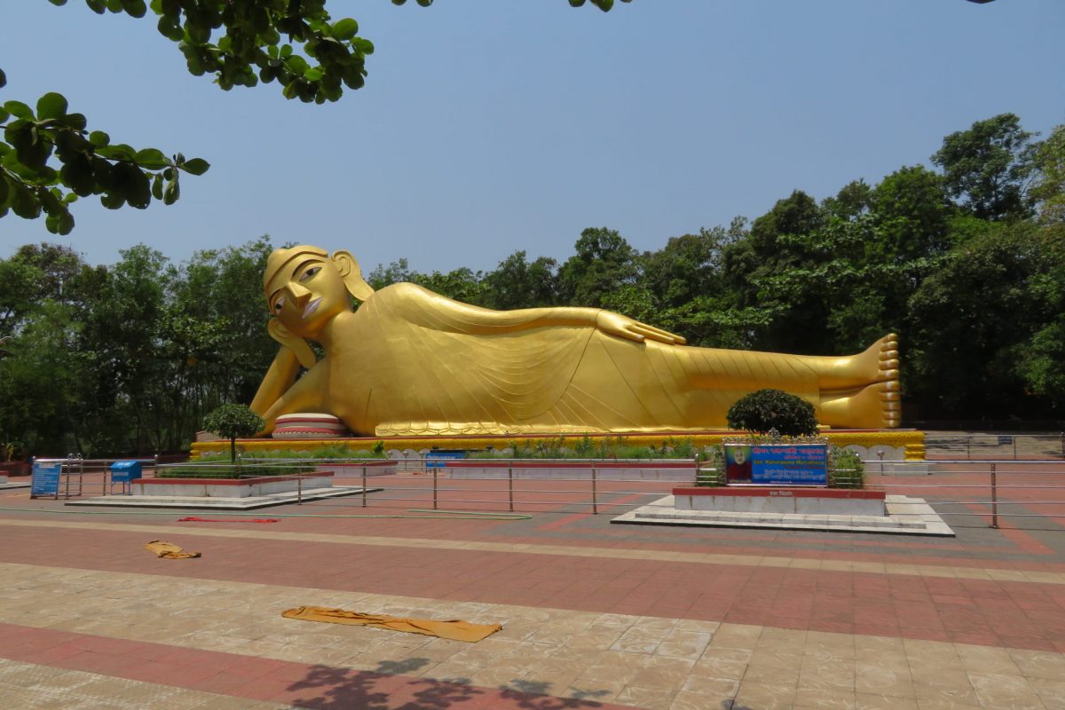 Statue Of Reclining Buddha At Ramu Bangladesh
