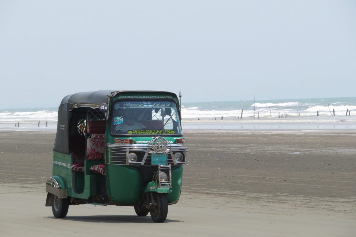 Three Wheeler On Cox's Bazar Beach