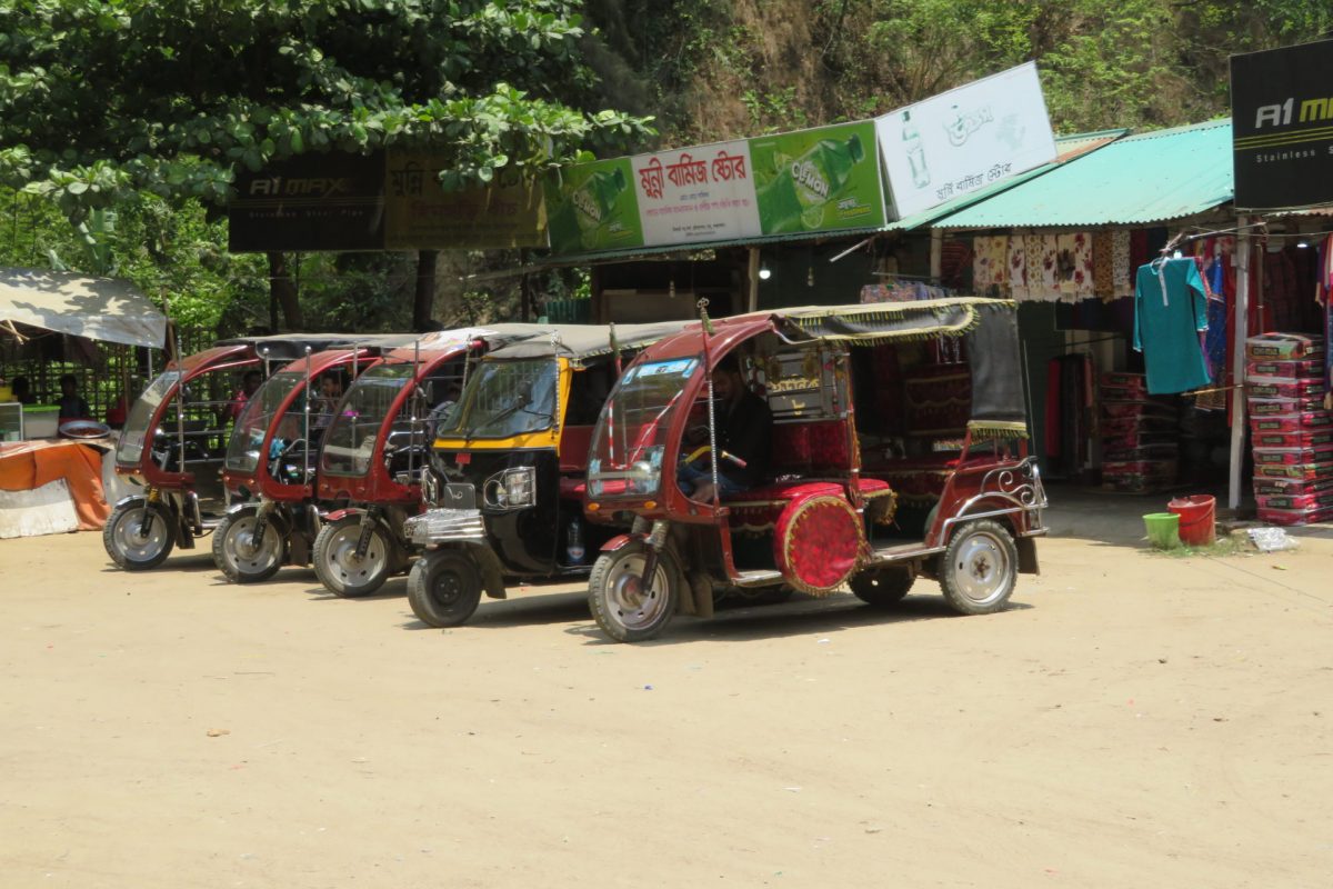 Three Wheelers Waiting For Hire At Himchari Bangladesh