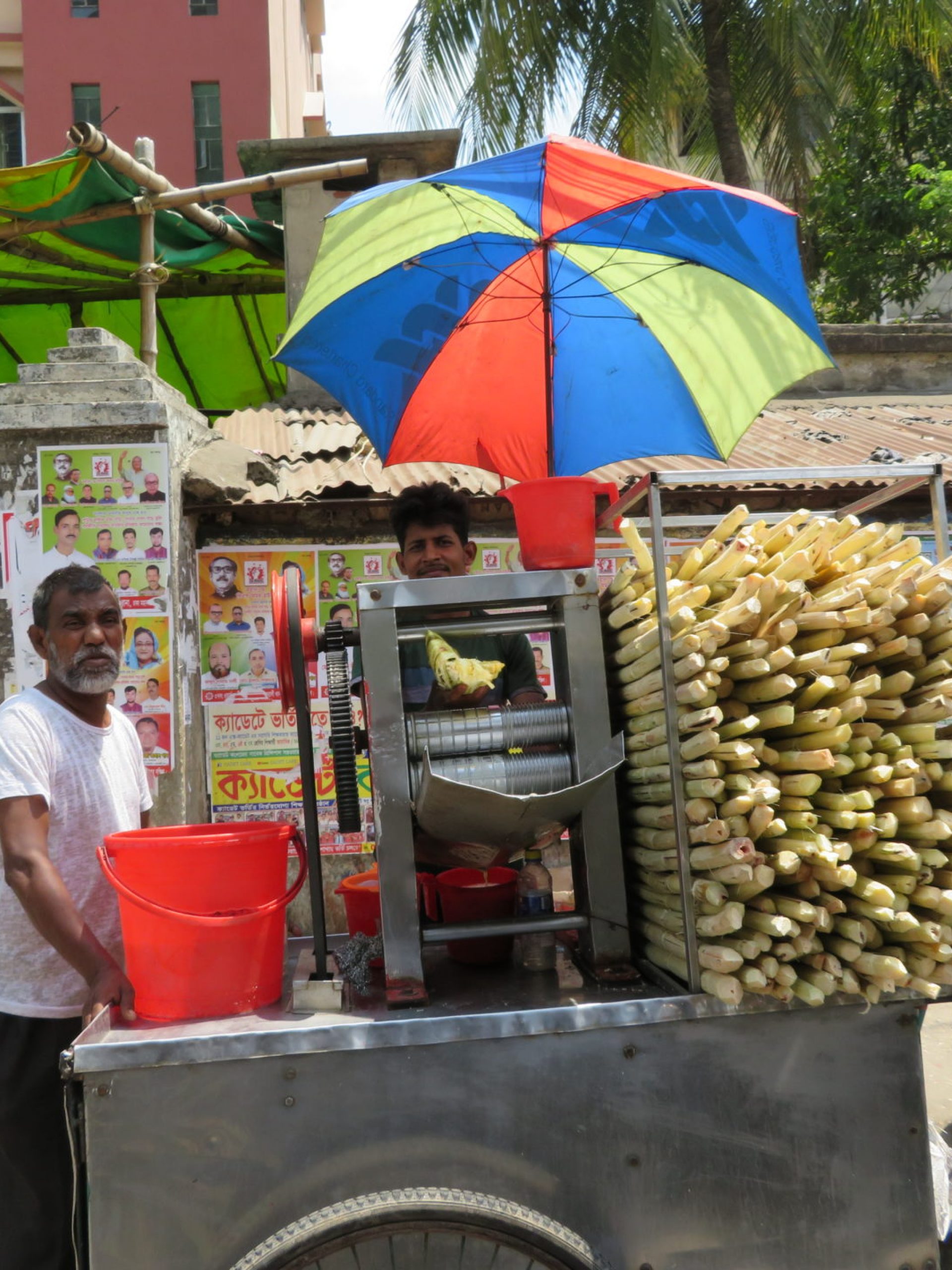 Sugar Cane Vendor In Dhaka Bangladesh