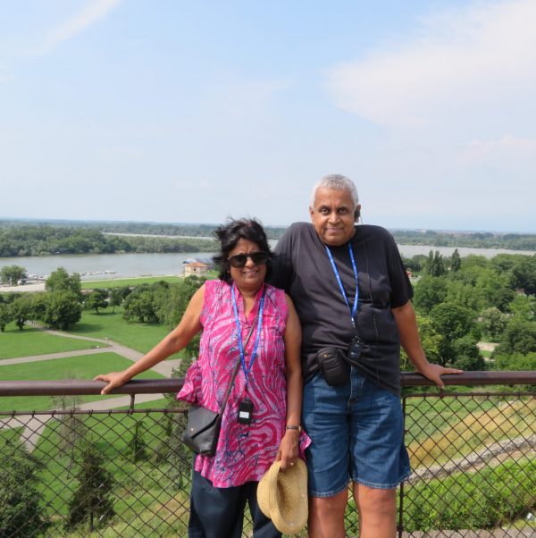 Magnificent View of Save and Danube Rivers from Kalemegdan Park in Belgrade