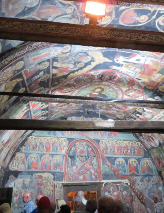 Beautiful Frescoes in Nativity Church at Veliko Tarnovo Bulgaria
