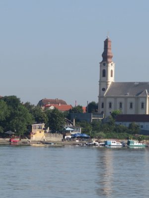 Beautiful Serbian Countryside from Danube River