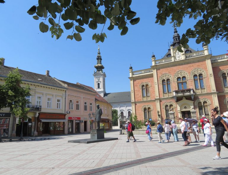 Main Square at Novi Sad Serbia