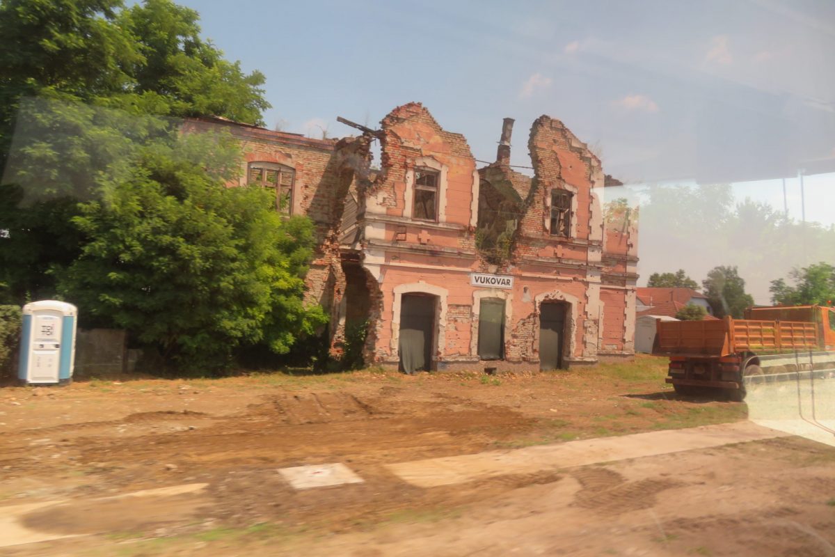 Destroyed Building at Osijek Croatia