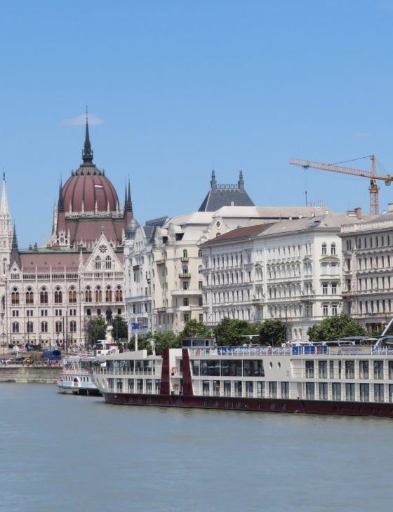 Awesome View of Parliament from Danube at Budapest Hungary