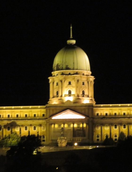 Lit Up Beautiful Building in Budapest