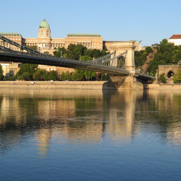 Great Photo of Chain Bridge at Dawn in Budapest Hungary