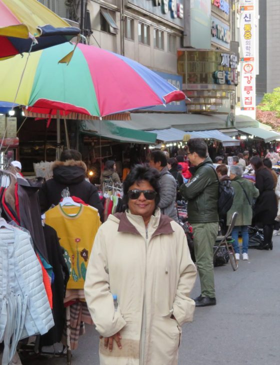 Enjoying Walk at Namdaemun Traditional Market Seoul South Korea