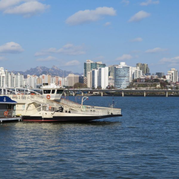 View of the City from Han River Seoul South Korea