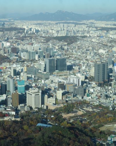 Magnificent View from the Namsan Tower of Seoul South Korea
