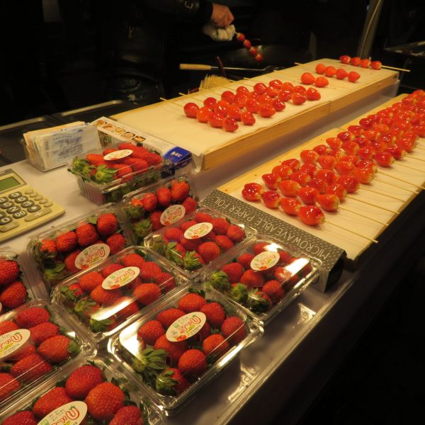 Street Food at the Myeong-Dong Market in Seoul South Korea