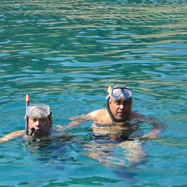 Snorkeling on Adriatic off Dubrovnik Croatia