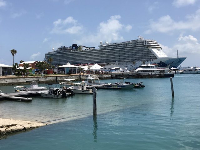 Cruise Ship At Dockyard